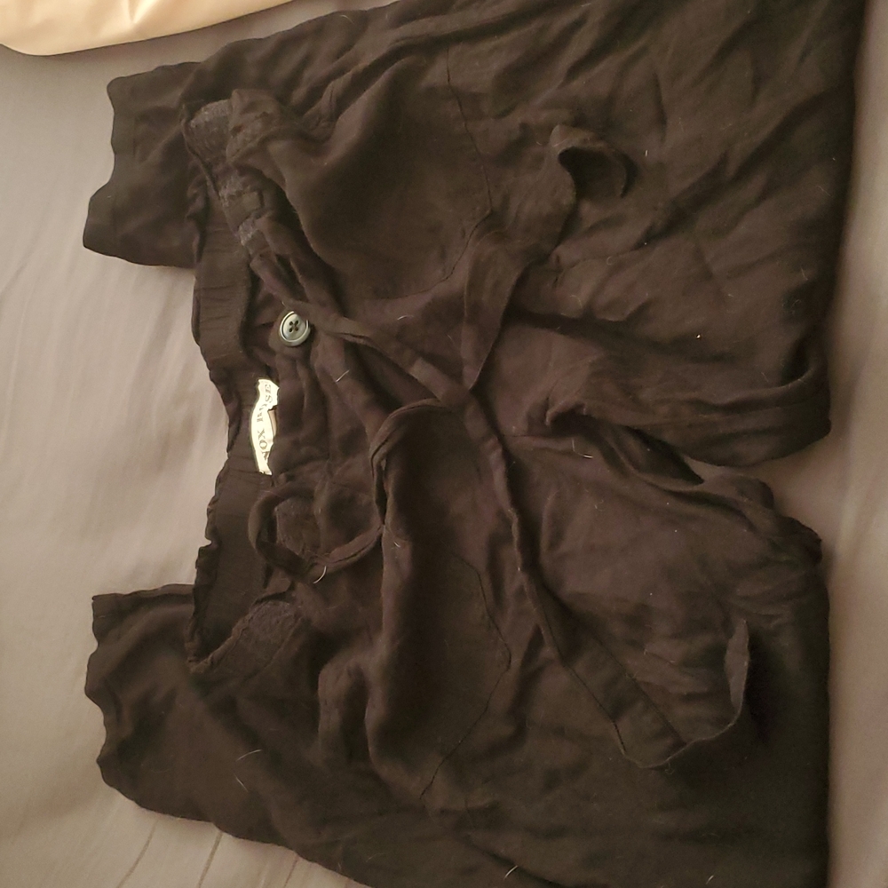 Black Knox rose size M relaxed fit rayon pants